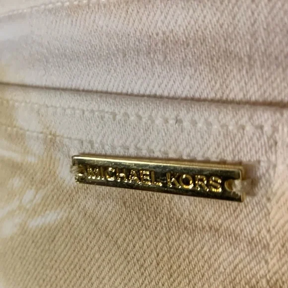 Michael Kors Tie Dyed Skinny Jeans Peach and Cream EUC - Picture 4 of 5